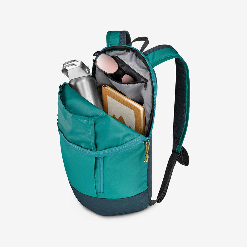 Rucsac Drumeție în natură 10L, Arpenaz 100 Verde