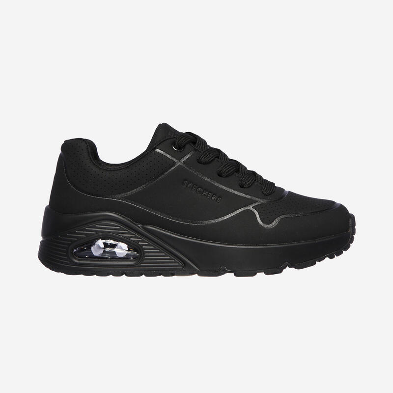 Încălțăminte cu șireturi Educație fizică SKECHERS UNO-Stand On Air Negru Copii