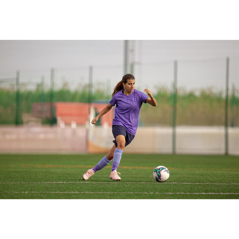 Voetbalsokken voor meisjes Viralto blauw gestreept