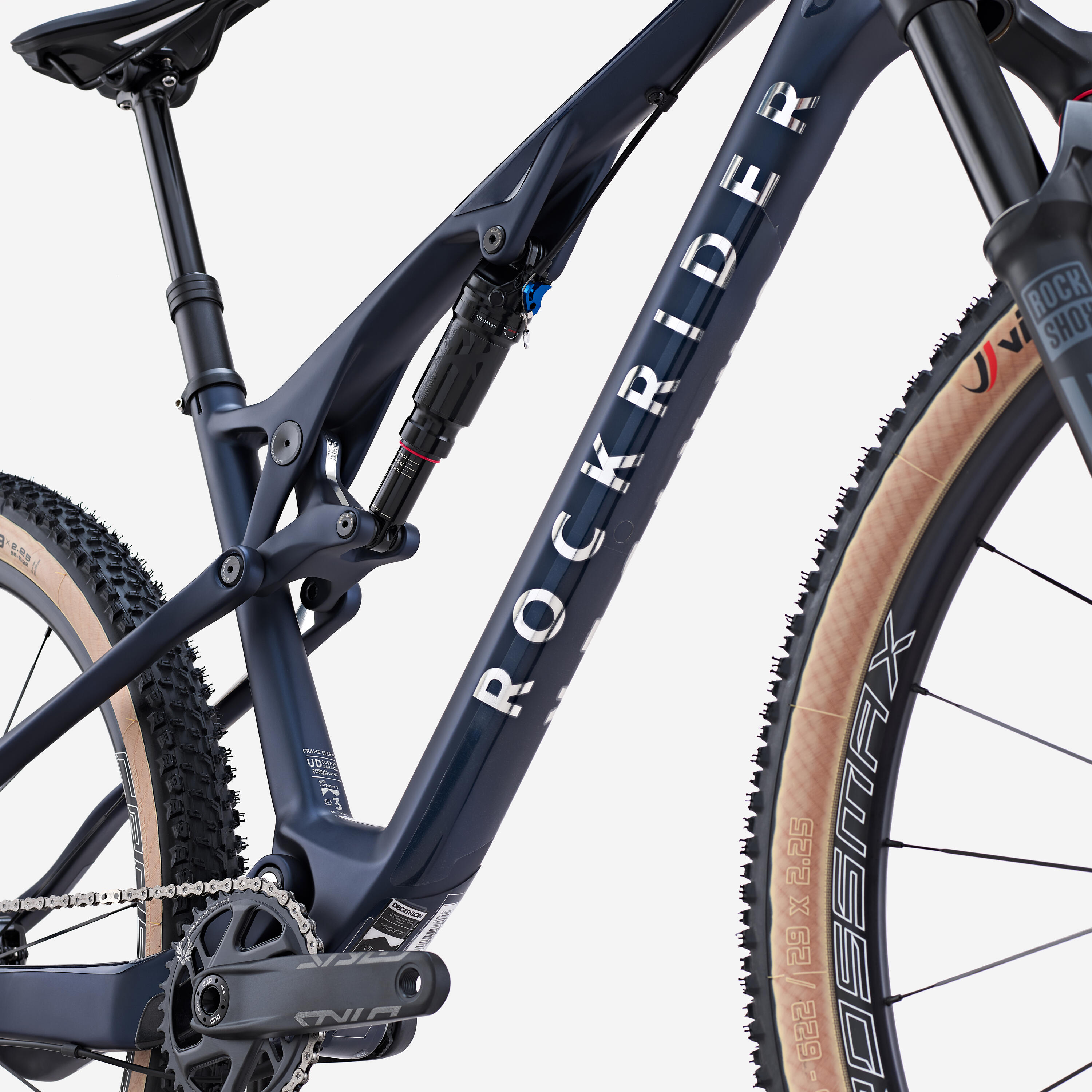 Vélo vtt xc crosscountry race 900 s bleu - cadre full carbone - GX roues alu 4/8