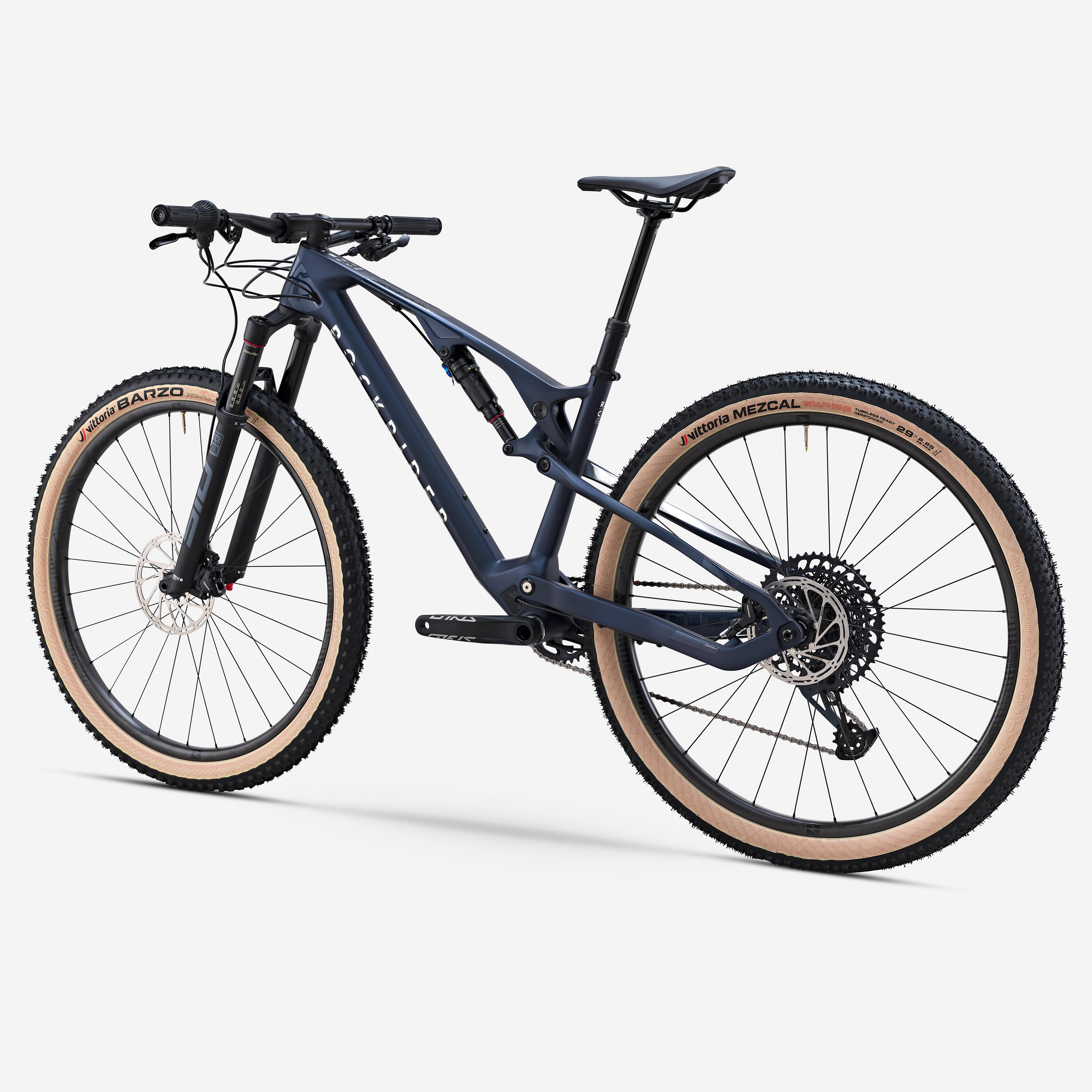 Vélo vtt xc crosscountry race 900 s bleu - cadre full carbone - GX roues carbon 3/8