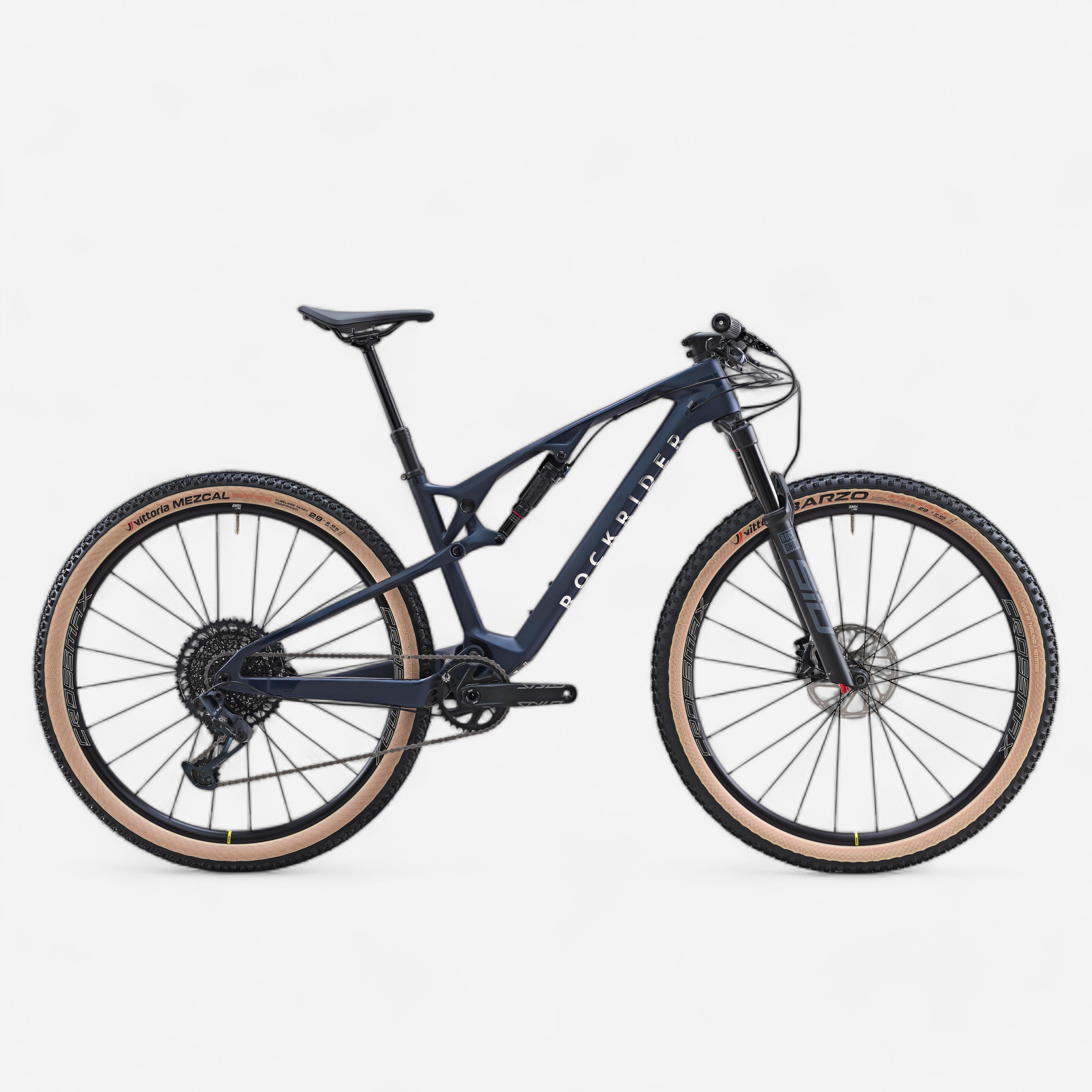 Bicicletă MTB xc crosscountry race 900 s Cadru full carbone GX Albastru