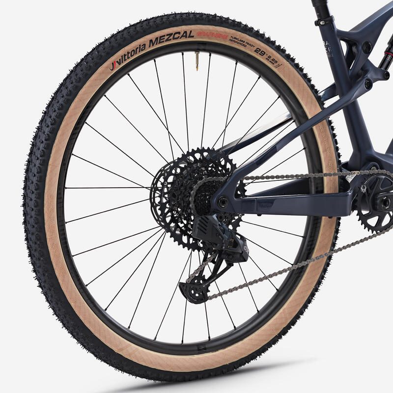 Vélo vtt xc crosscountry race 900 s bleu cadre full carbone GX