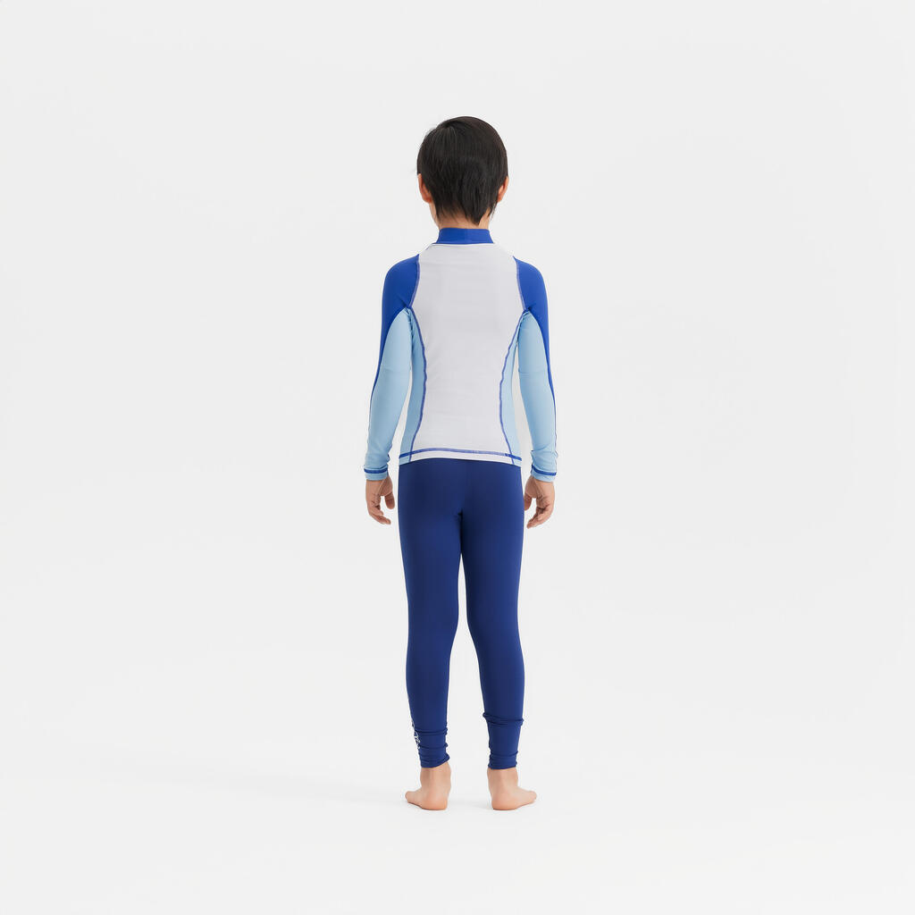 Boy surfing  uv tee shirt 500 long sleeve WAVE