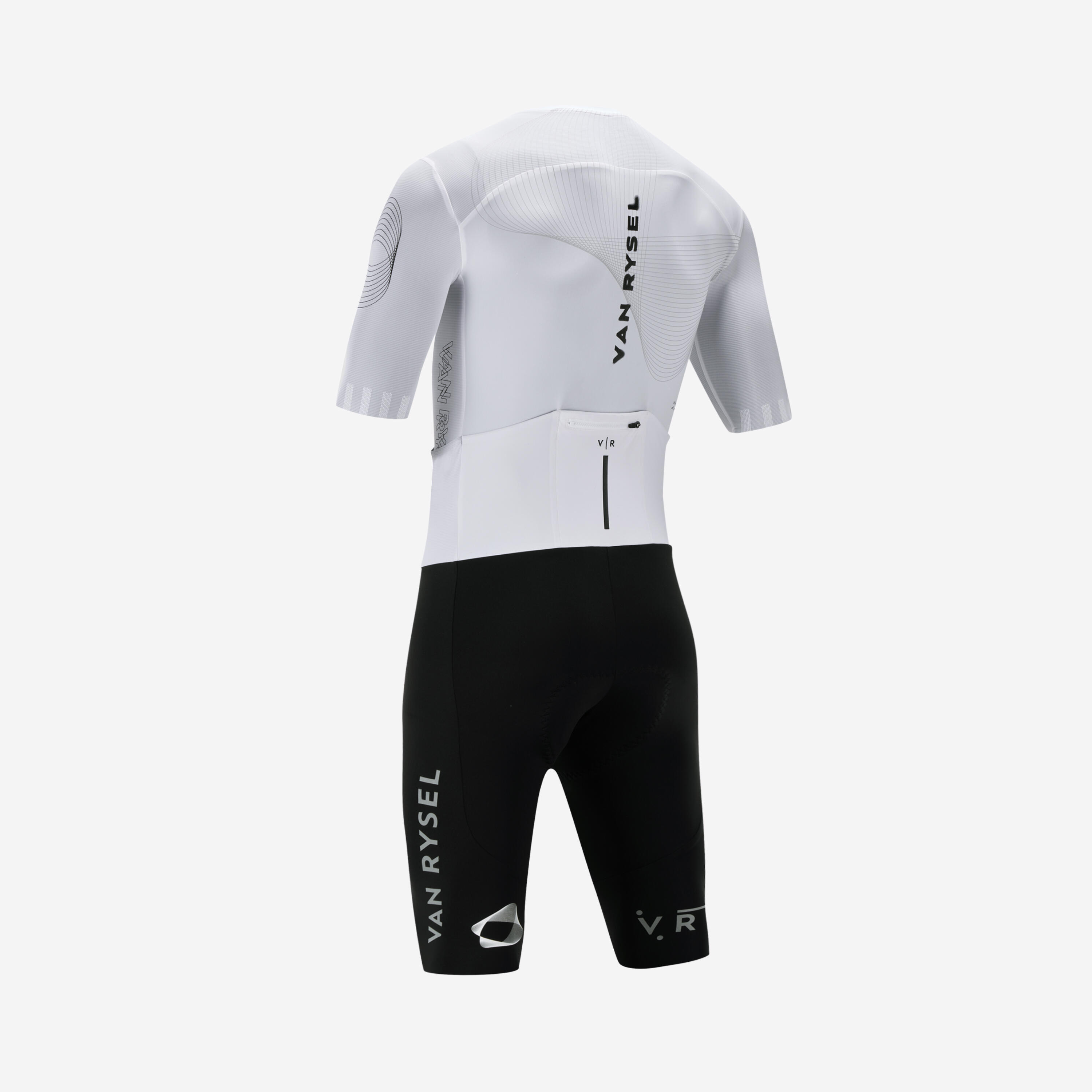 Men's Road Cycling Summer Bodysuit RACER 2 Team - White 20/35