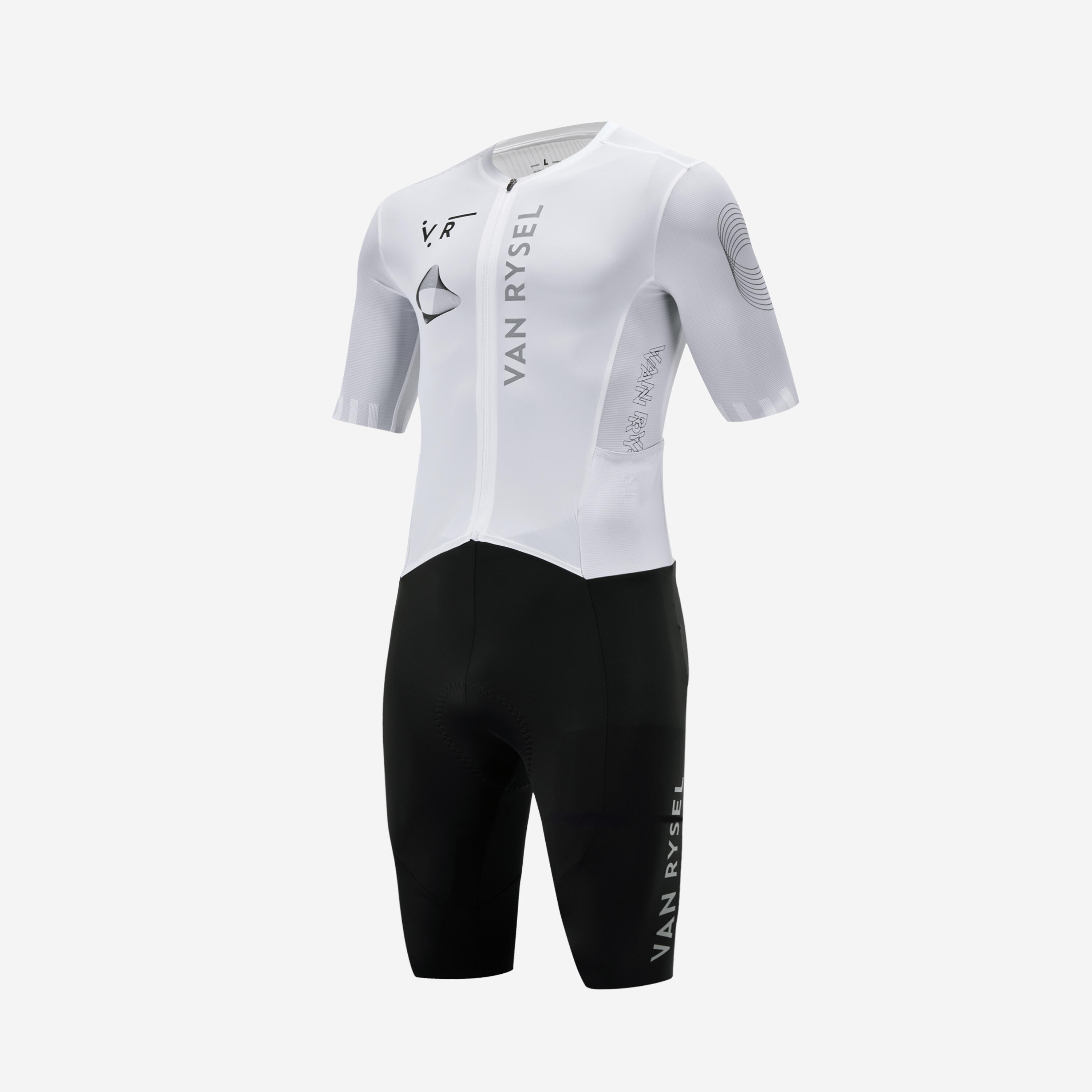 Men's Road Cycling Summer Bodysuit RACER 2 Team - White 16/35