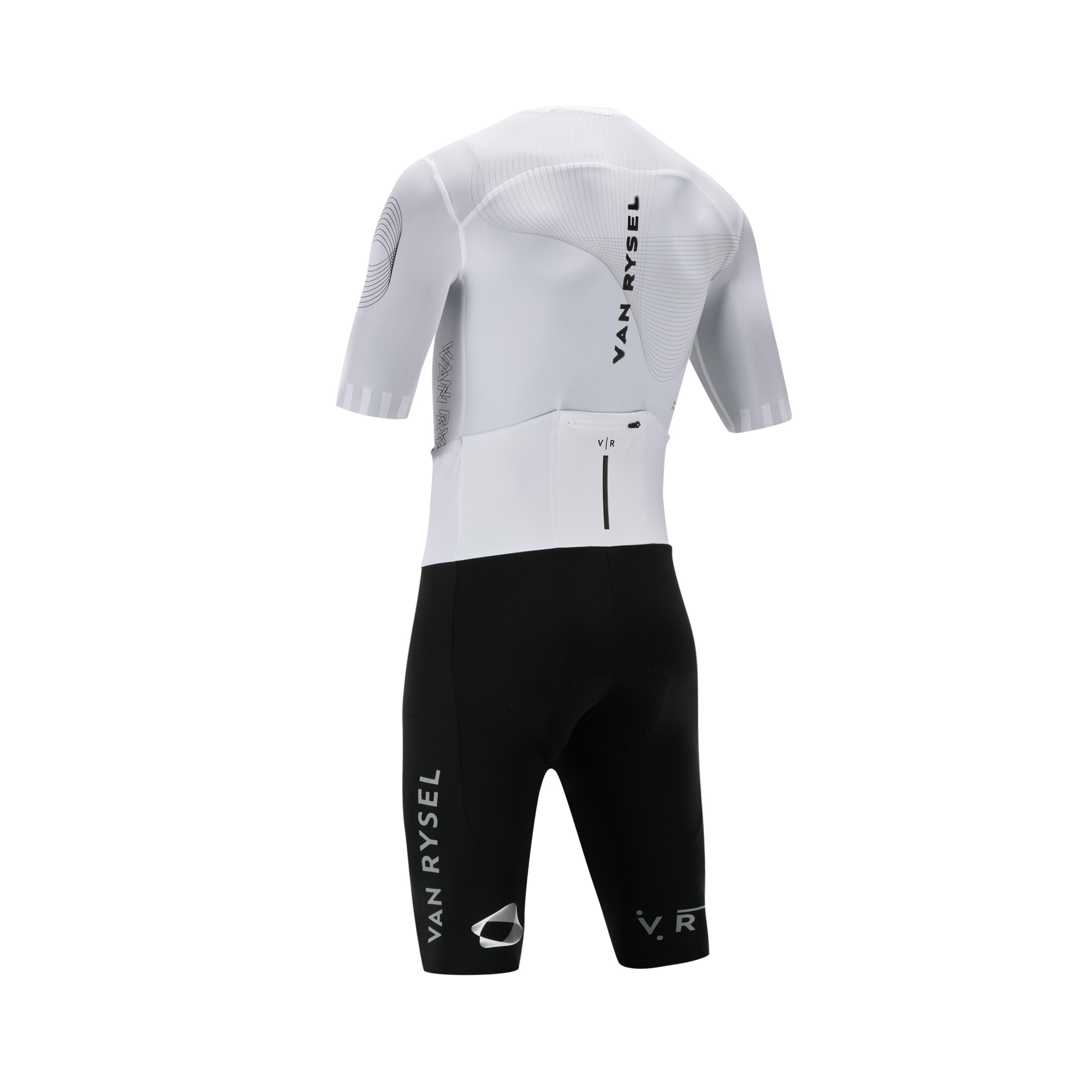 Men's Road Cycling Summer Bodysuit RACER 2 Team - White 14/35