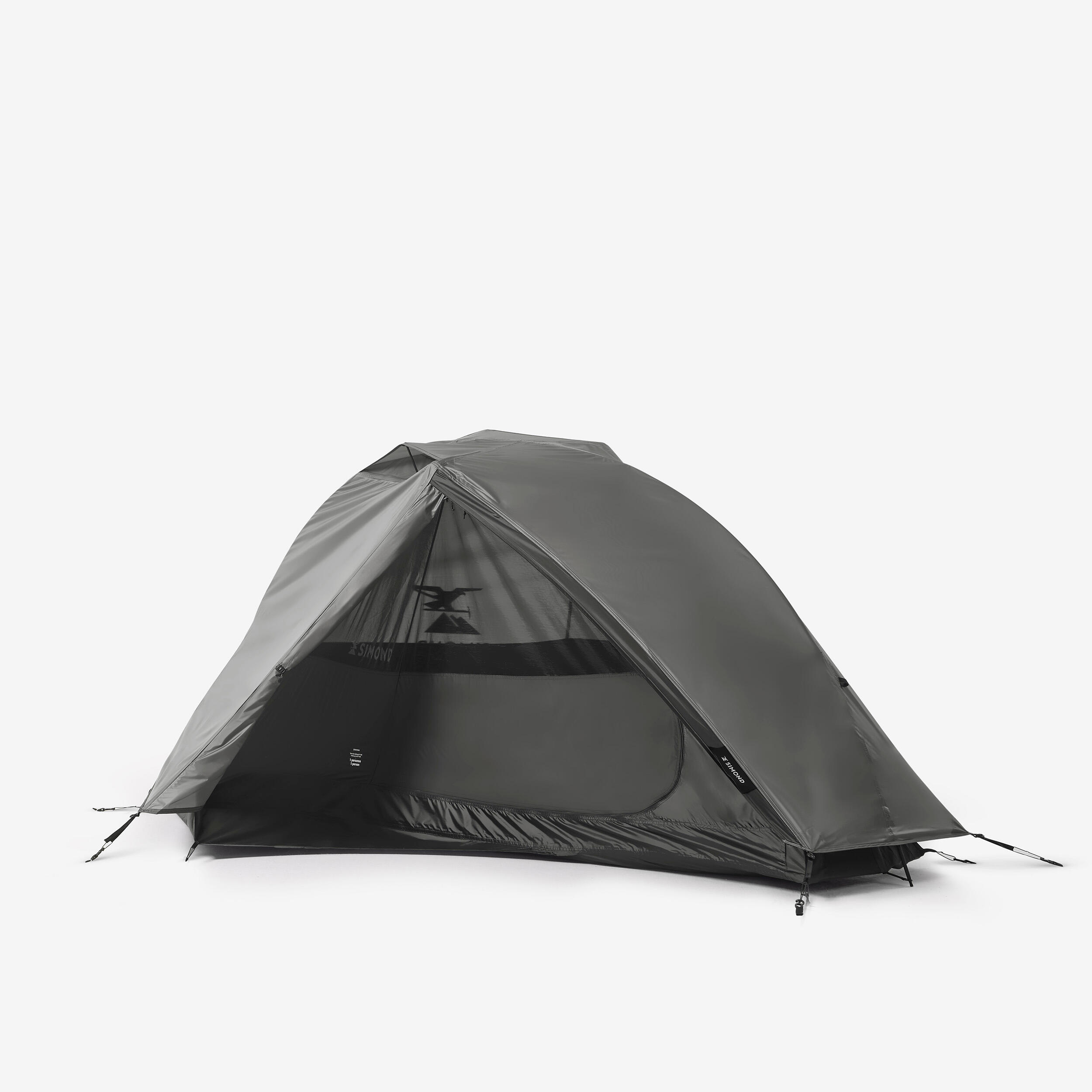 Tenda abóbada de trekking 1 pessoa mt900, leve e autoportante