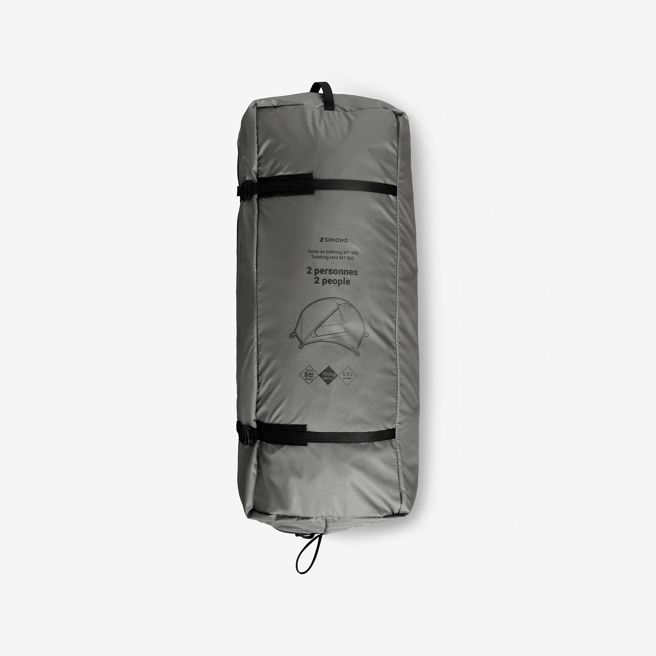 2-person dome trekking tent MT900, lightweight and free-standing
