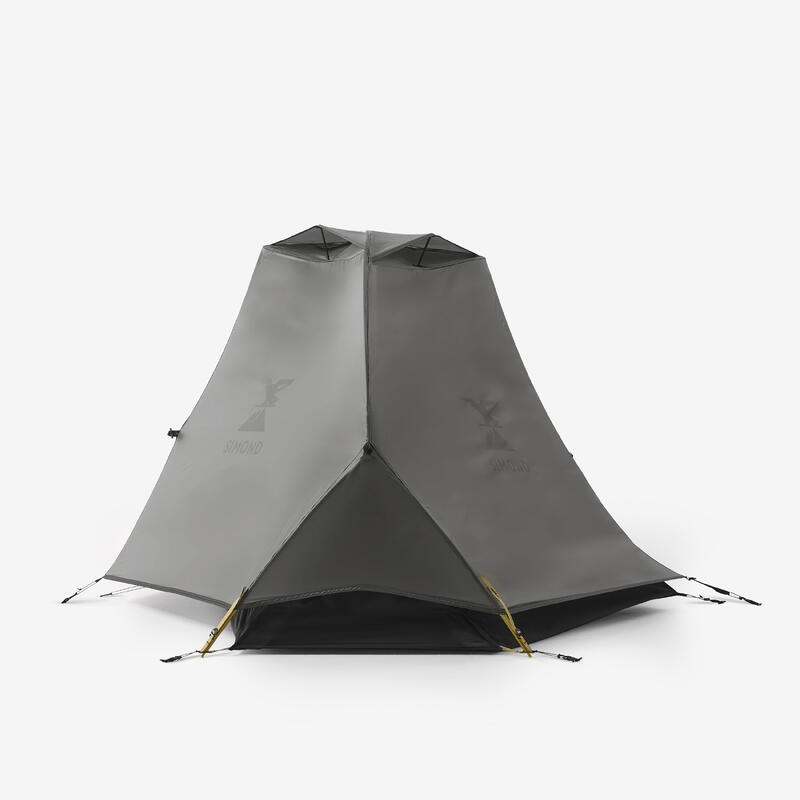 1 Kişilik Outdoor Trekking Kamp Çadırı - Gri/Siyah - MT900