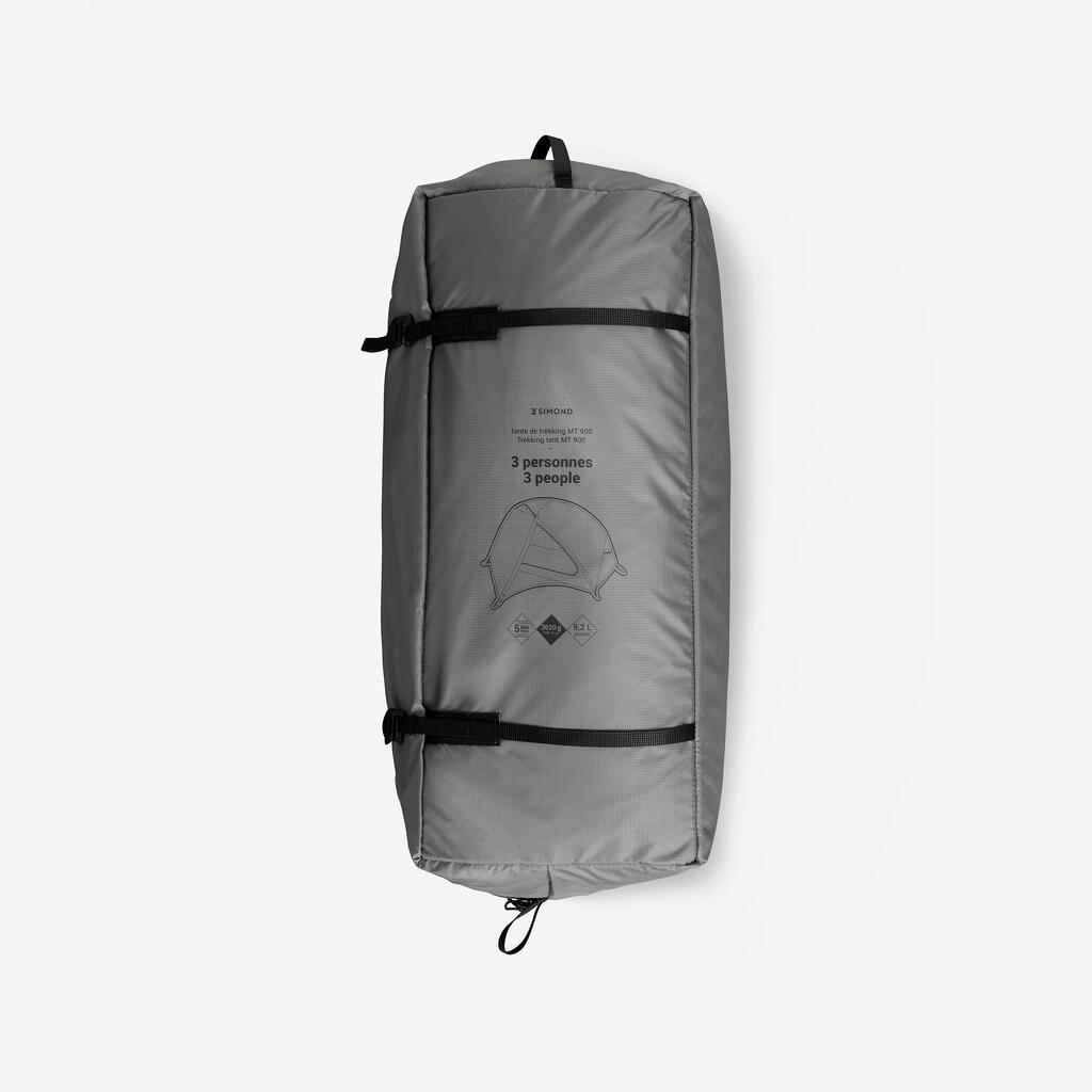 3-person dome trekking tent MT900, lightweight and free-standing