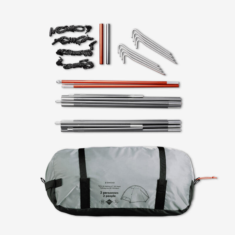 ​Cort trekking structură tip dom 2 locuri, MT500 Mesh