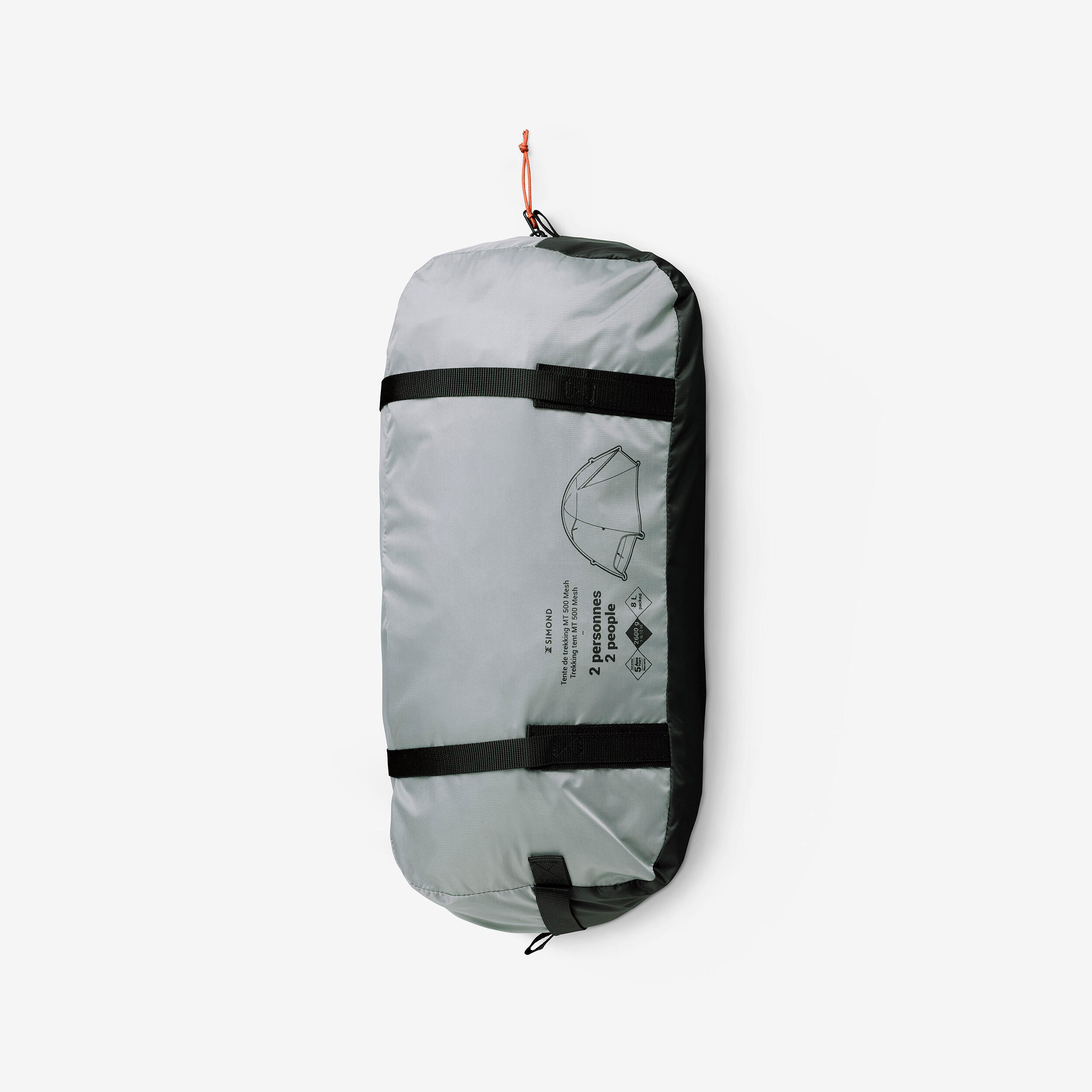 Tente dôme de camping 2 personnes, MT 500 - SIMOND