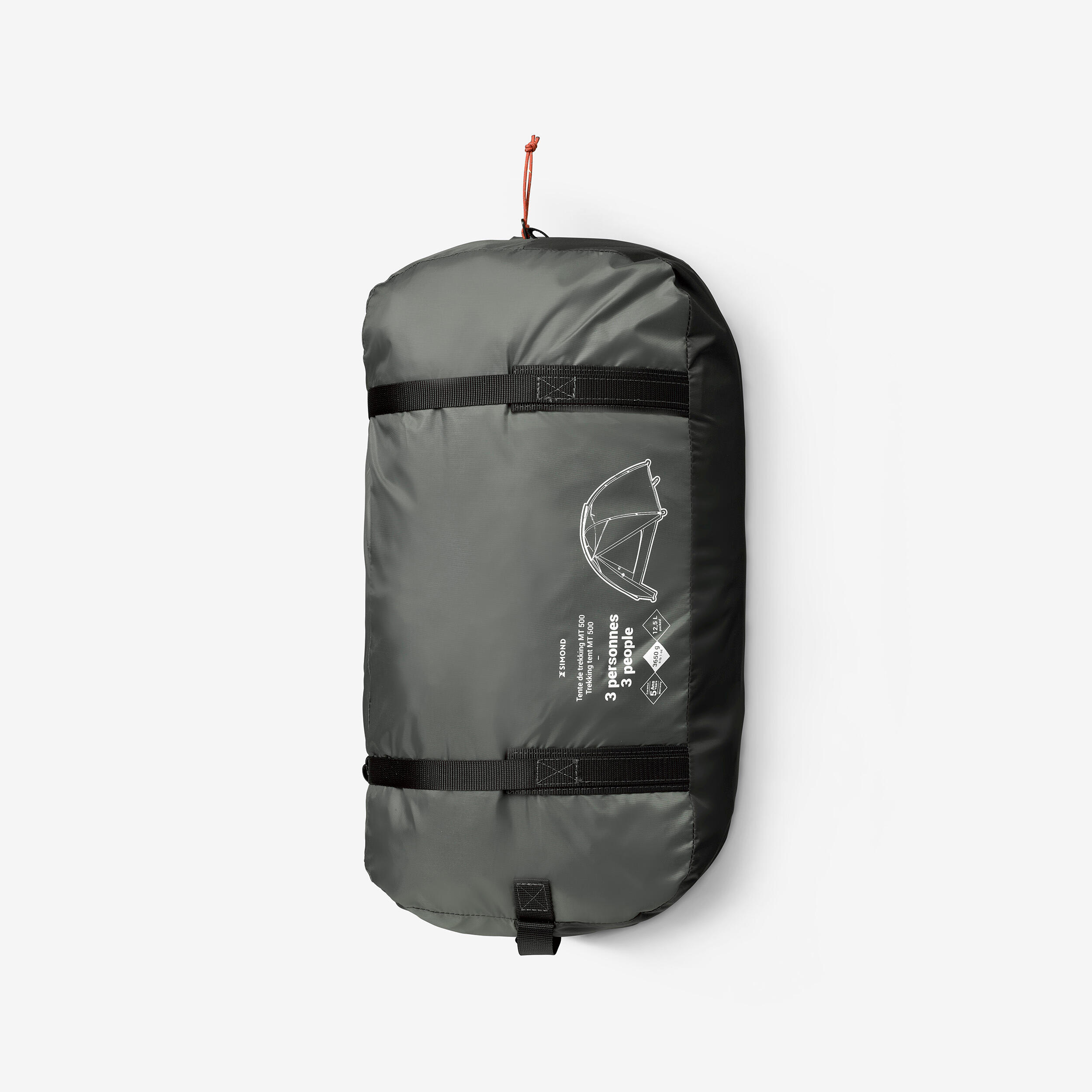 Dome Tent 3-Person, MT 100 - FORCLAZ