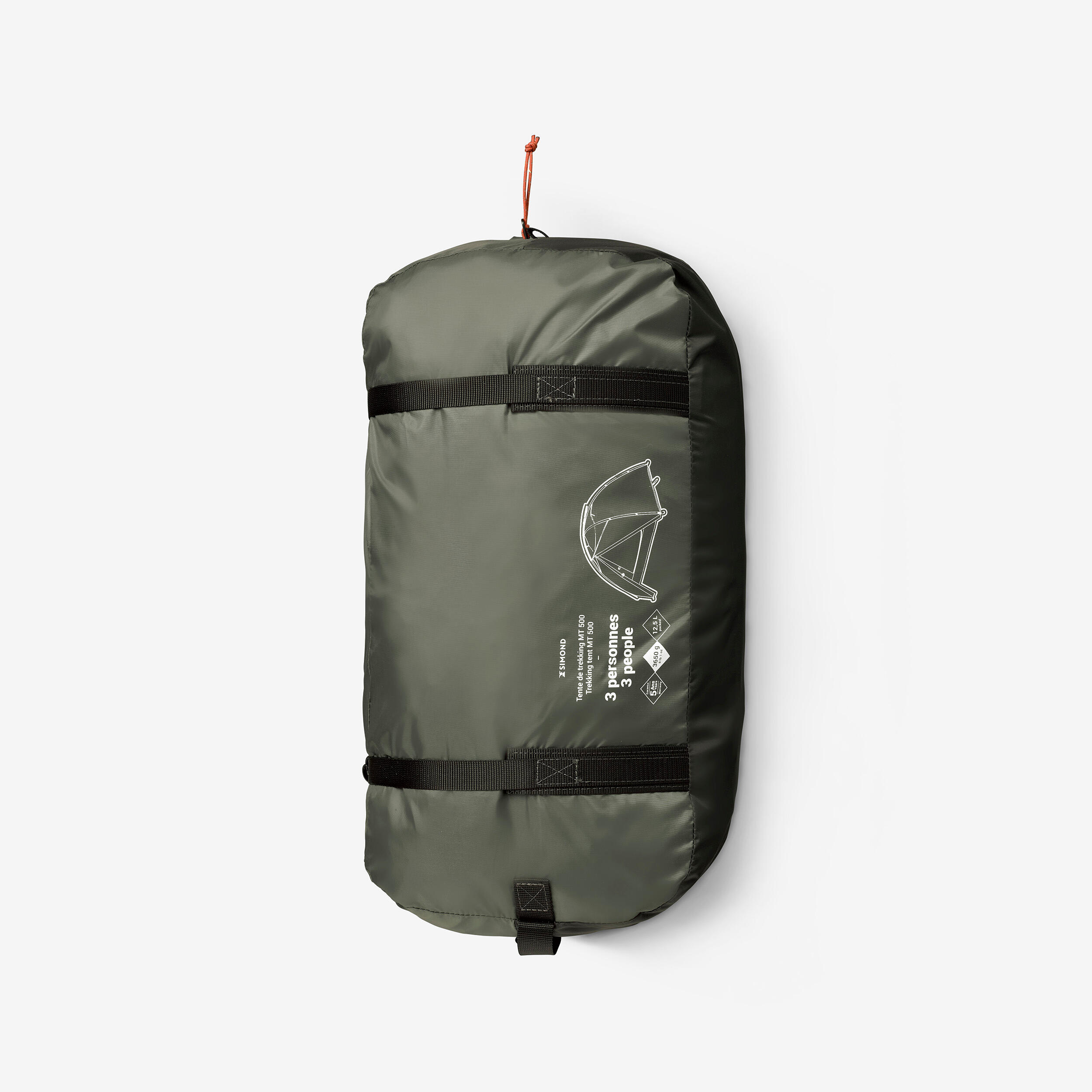 3-person ​dome trekking tent, MT500 2/10