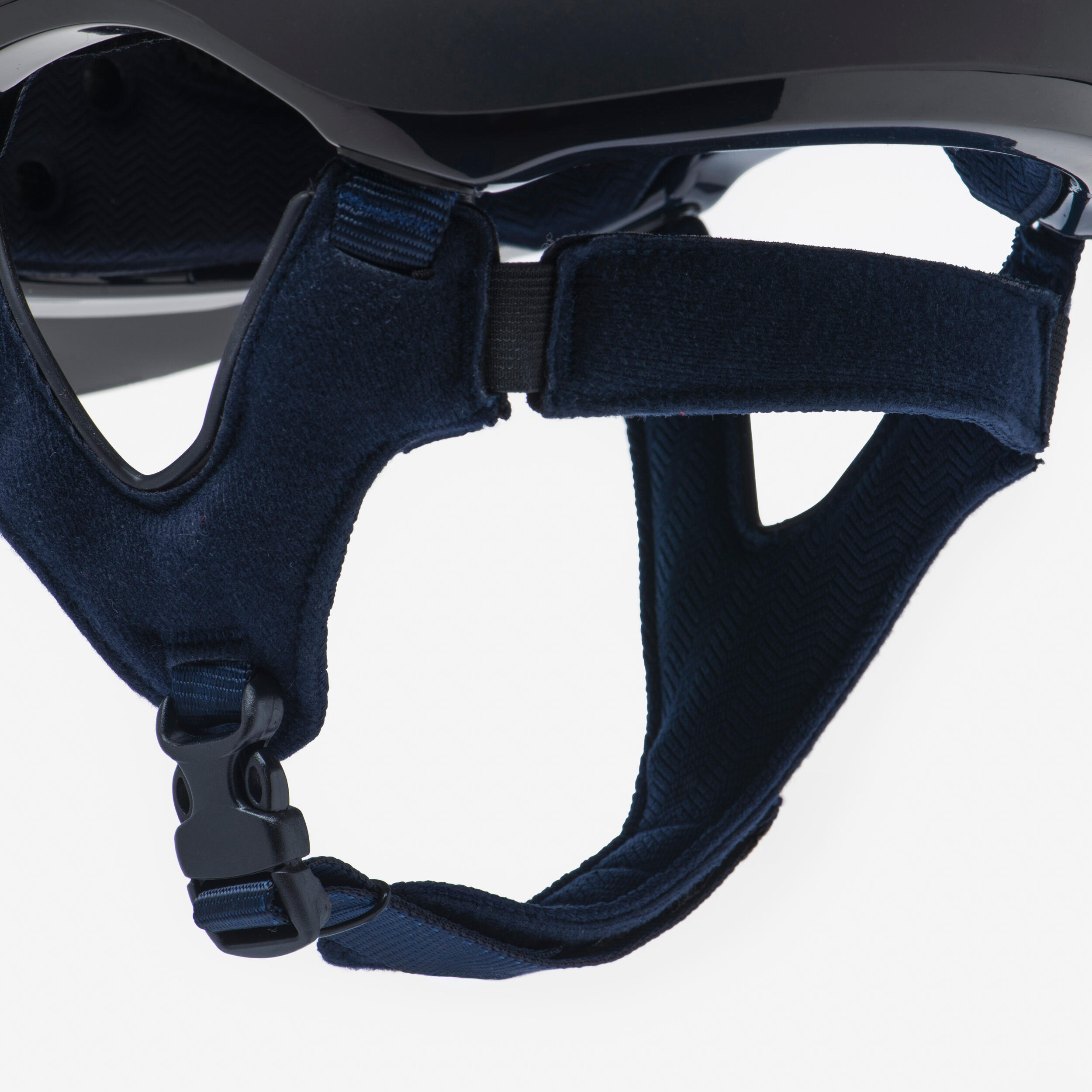 Casque D'équitation Fouganza Velours Noir - Taille 6 7/8 (56 Cm) - État Correct