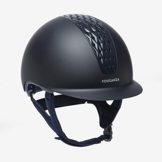 Casco equitazione adulto bambino 520 nero opaco
