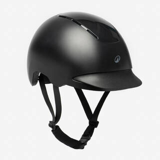 Adult and Kids' Horse Riding Helmet CH100 - Black