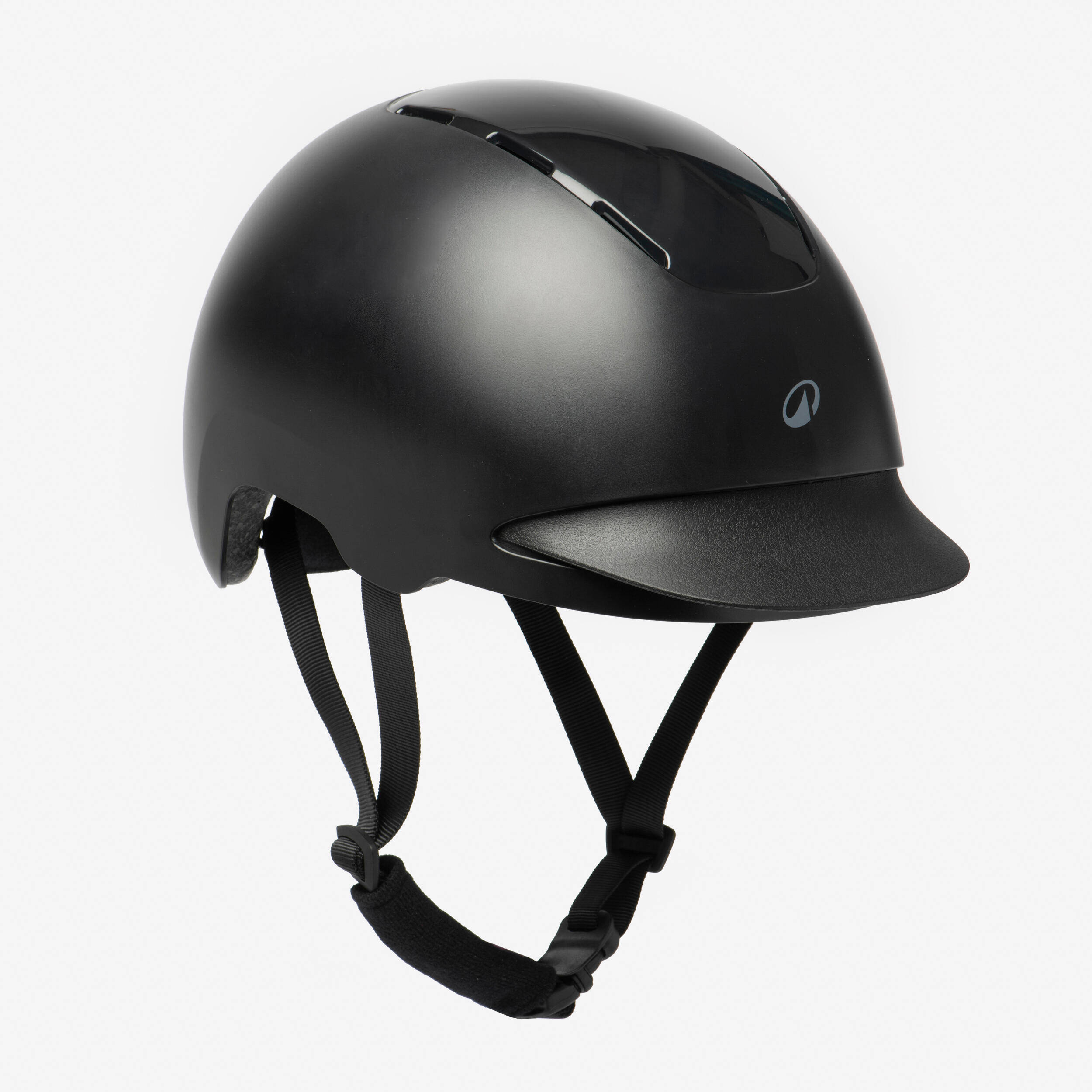 Adult and Kids' Horse Riding Helmet CH100 - Black -  1