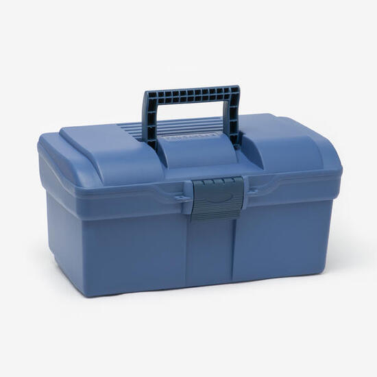 Mallette de pansage équitation 300 bleu/bleu nuit
