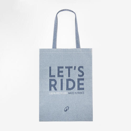 Tote bag équitation bleu