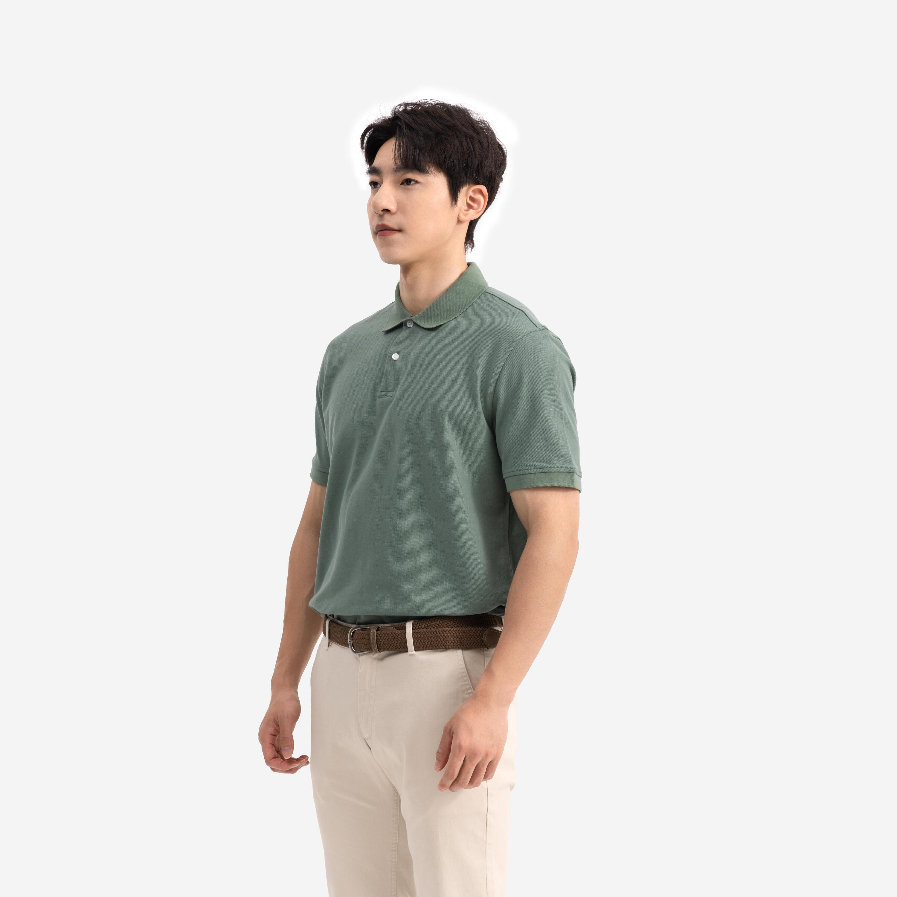 Polo golf uomo MW 500 verde 12/48
