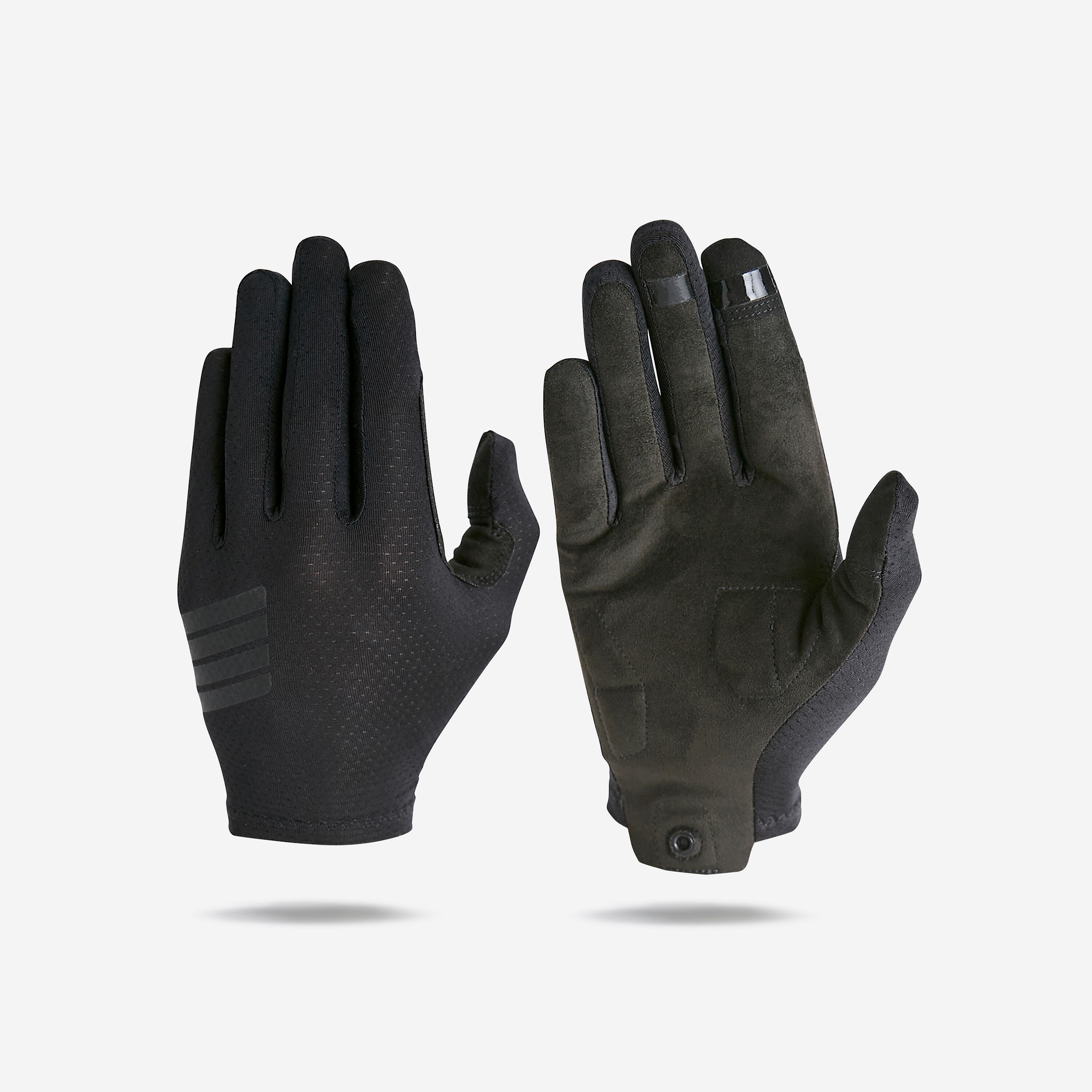 ROCKRIDER Breathable cycling gloves - Black