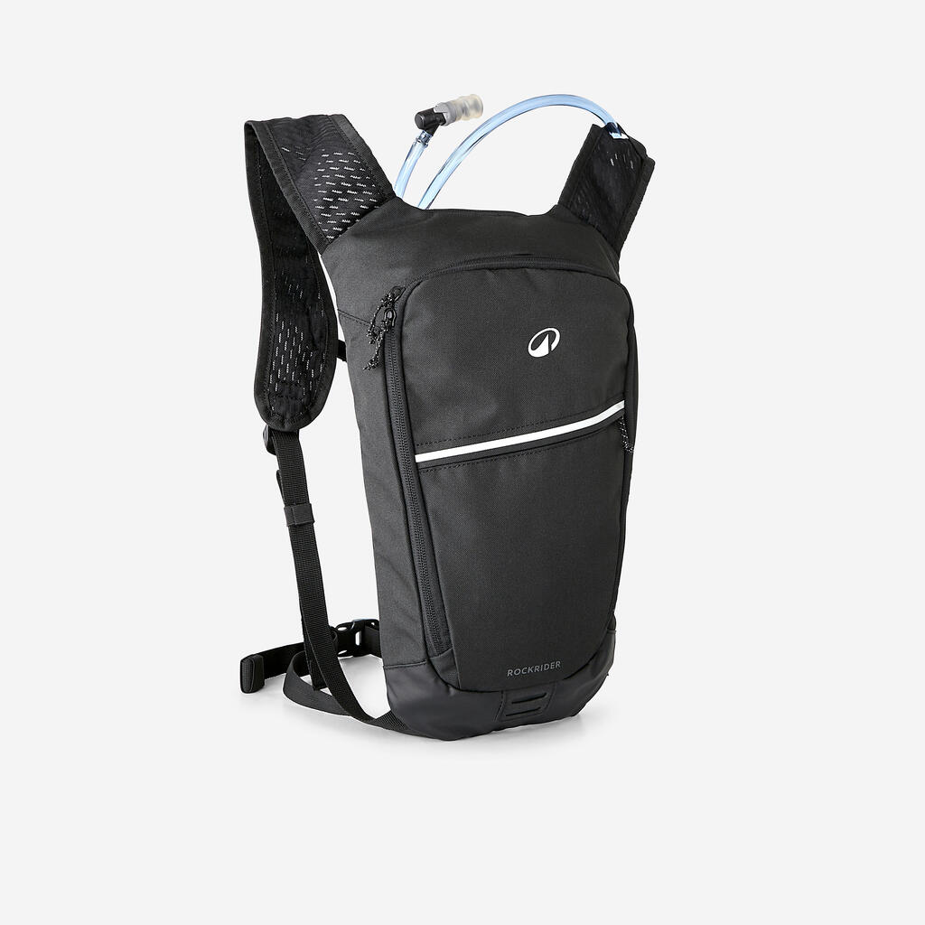 Fahrrad Trinkrucksack 4 l/1 l schwarz 