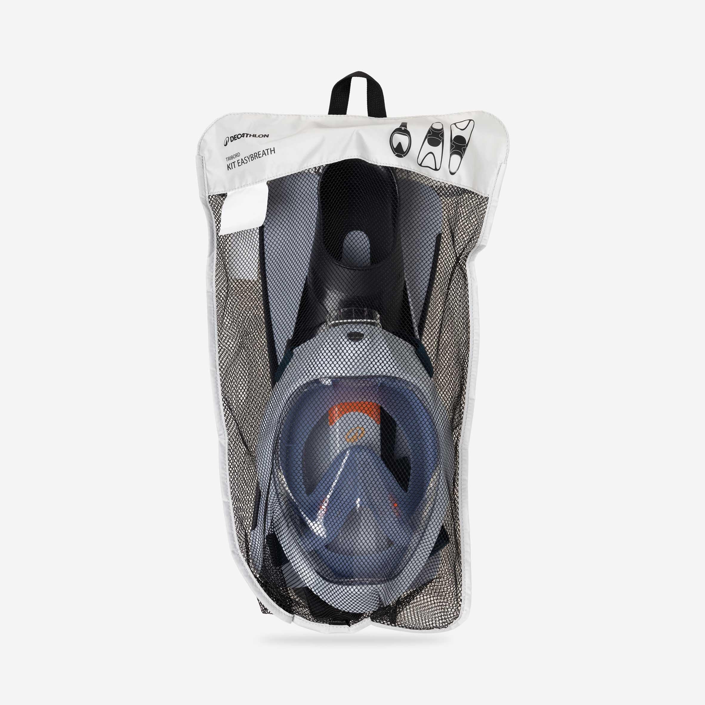 Kit de snorkeling palme et masque Easybreath - SUBEA