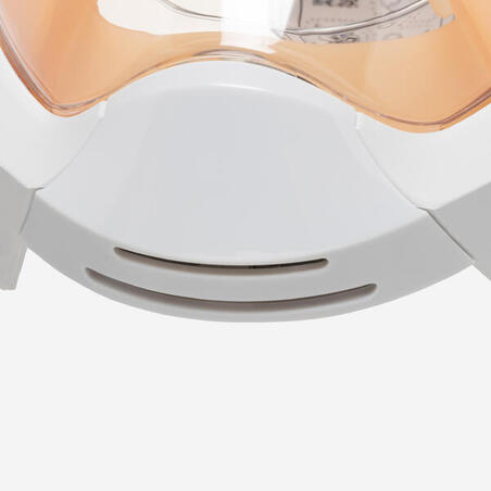 Маска Easybreath для снорклінгу для дорослих помаранчева без сумки