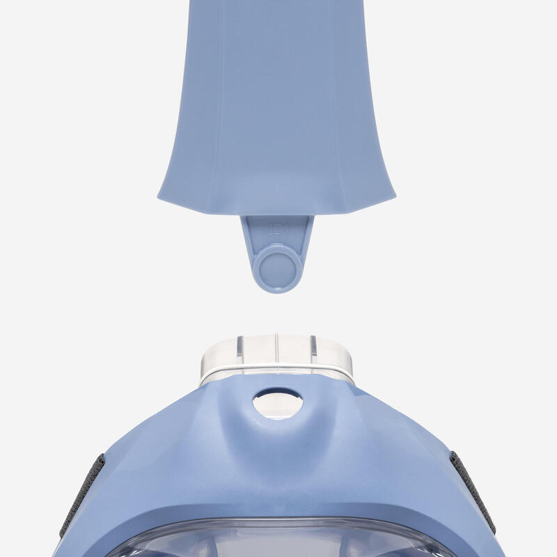 Mască snorkeling scufundări Easybreath 900 Albastru crepuscul