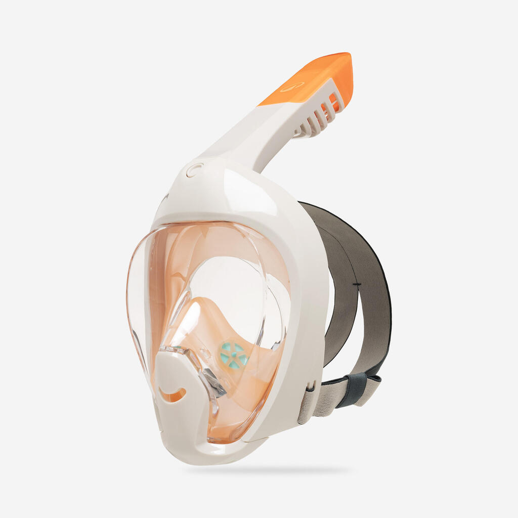 Masque easybreath surface enfant XS (6-10 ans)  - AVEC SAC - Beige et Orange