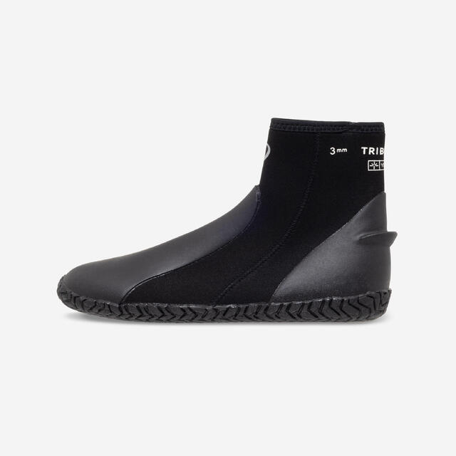 Neoprenschuhe Tauchen Yulex 3 mm schwarz