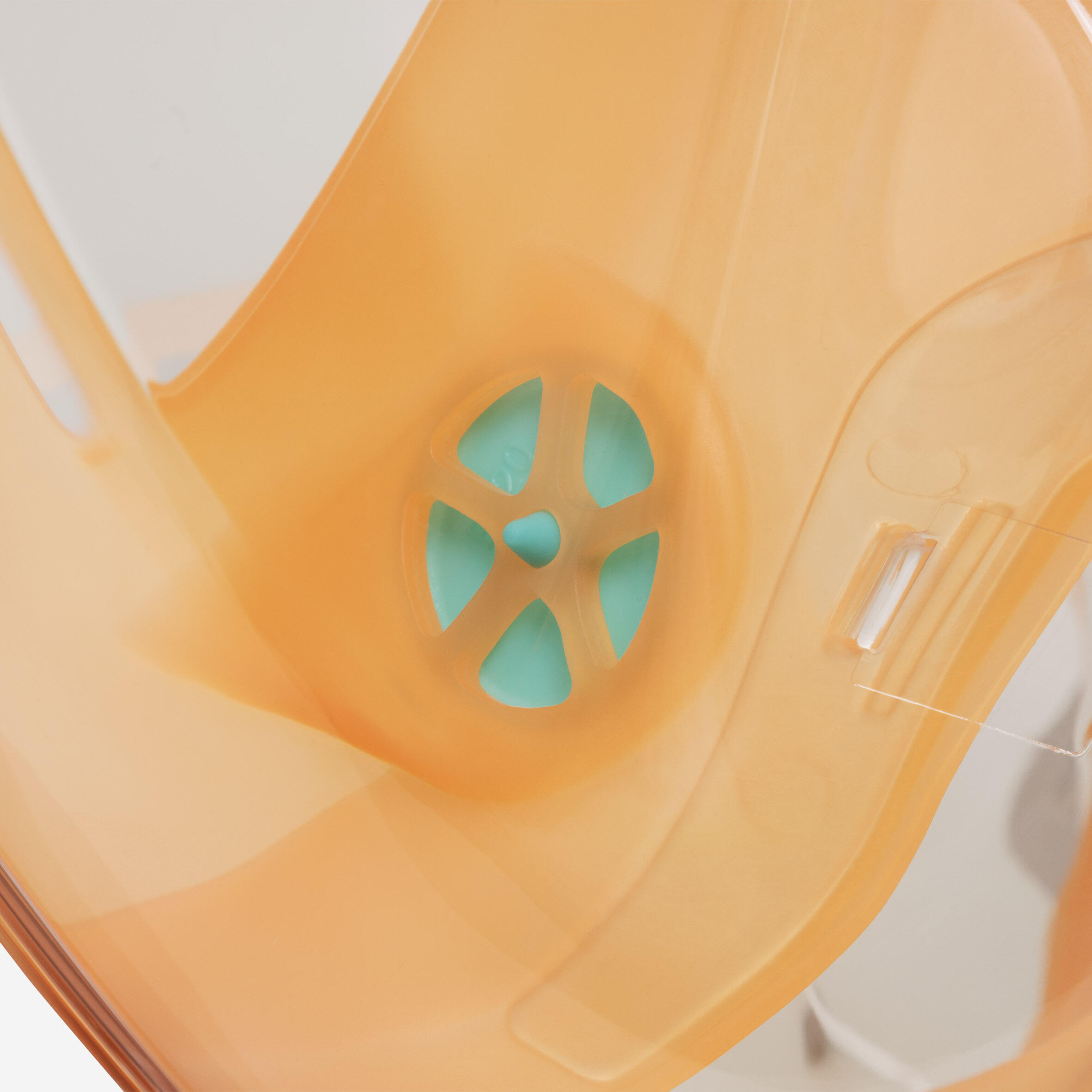 Snorkelmasker voor volwassenen Easybreath oranje zonder tas 6/13