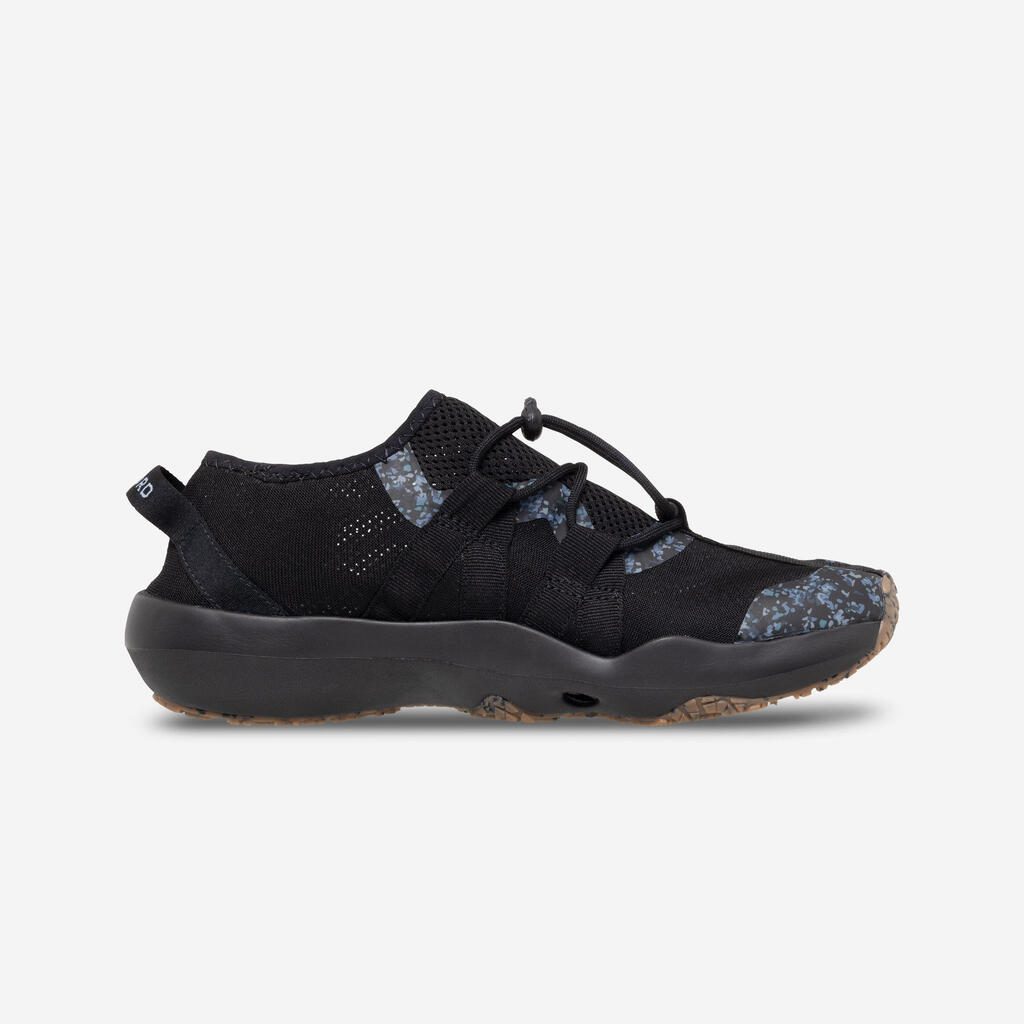 Παπούτσια πισίνας-θαλάσσης ενηλίκων - Aquashoes 500 sneakers μαύρο