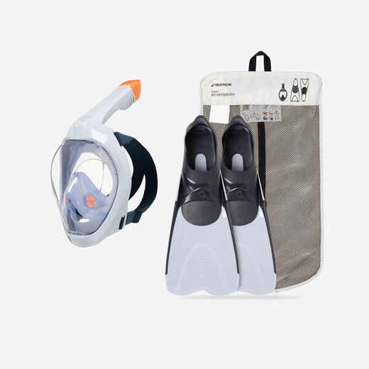 
      Adult Easybreath mask and fins snorkelling set - EASYBREATH set
  
