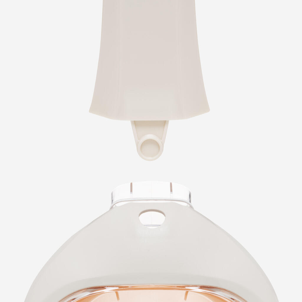 Παιδική μάσκα Easybreath Surface XS (6-10 ετών) - ΜΕ ΤΣΑΝΤΑ - Μπεζ/Πορτοκαλί