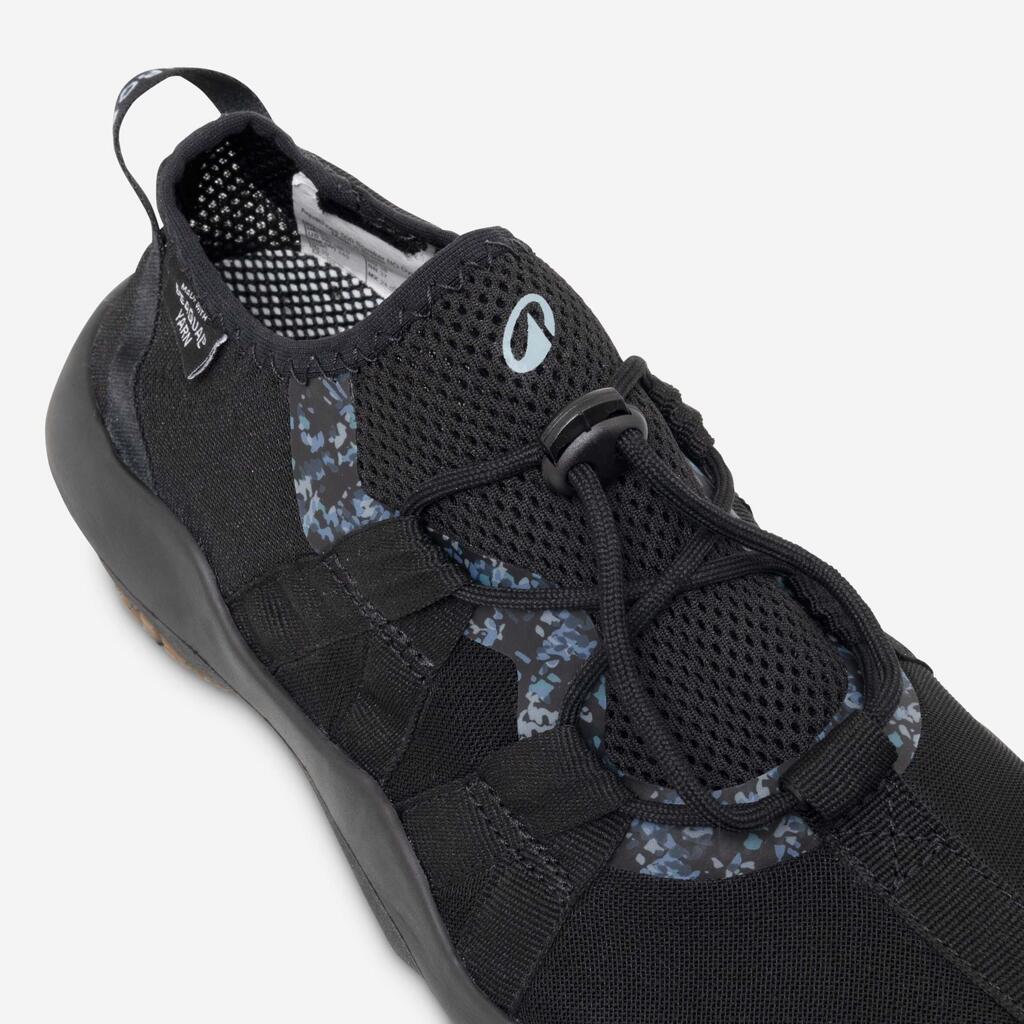 Παπούτσια πισίνας-θαλάσσης ενηλίκων - Aquashoes 500 sneakers μαύρο