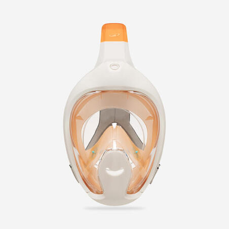 Маска Easybreath для снорклінгу для дітей 6-10 років з сумкою помаранчева