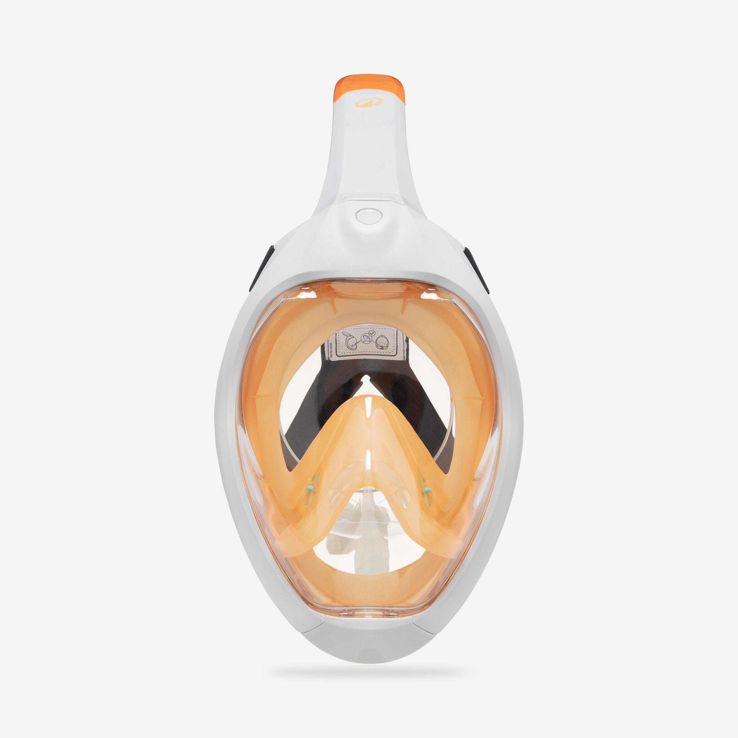 Snorkelmasker voor volwassenen Easybreath oranje zonder tas 2/13