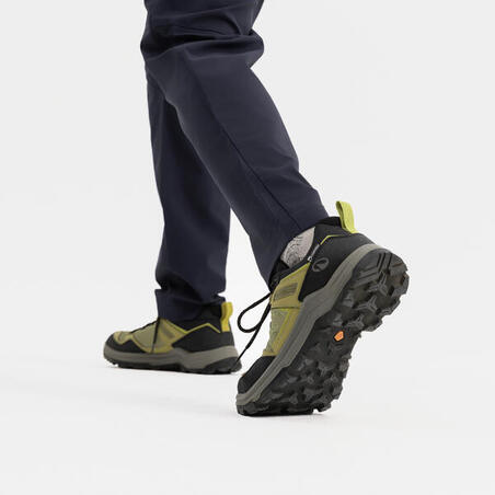 Черевики чоловічі MH100 для гірського туризму водонепроникні зелені