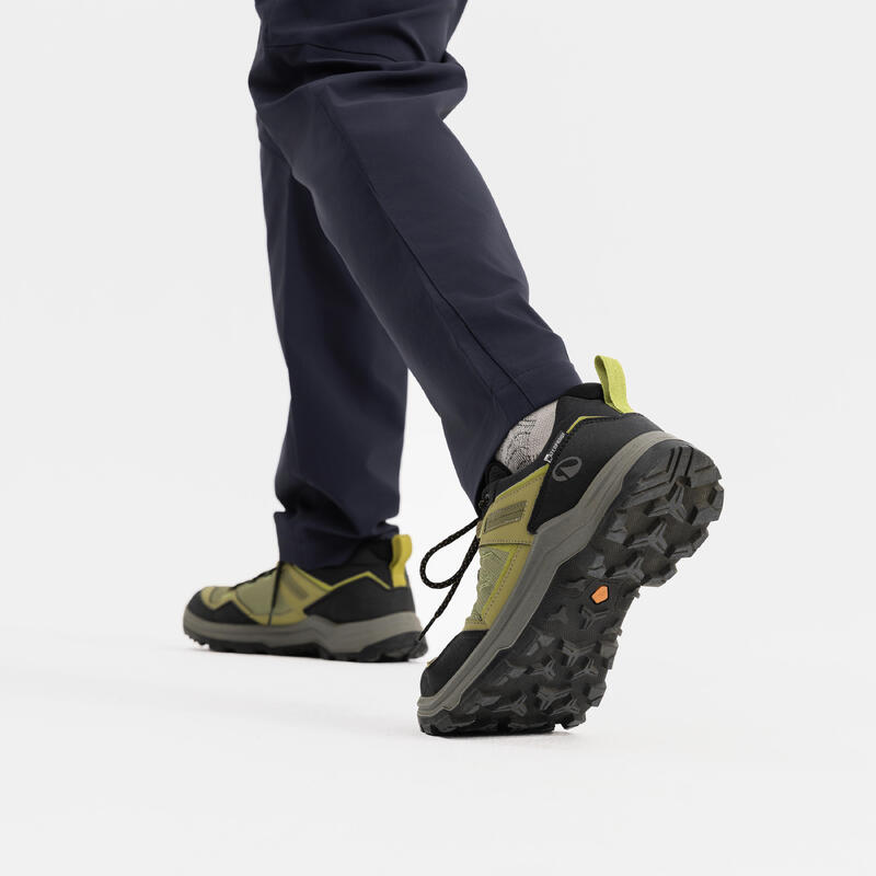 Chaussure de randonnée imperméable homme, MH100 vert