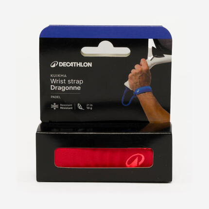 Dragonne de raquette de padel Kuikma personnalisable et lavable - Rouge