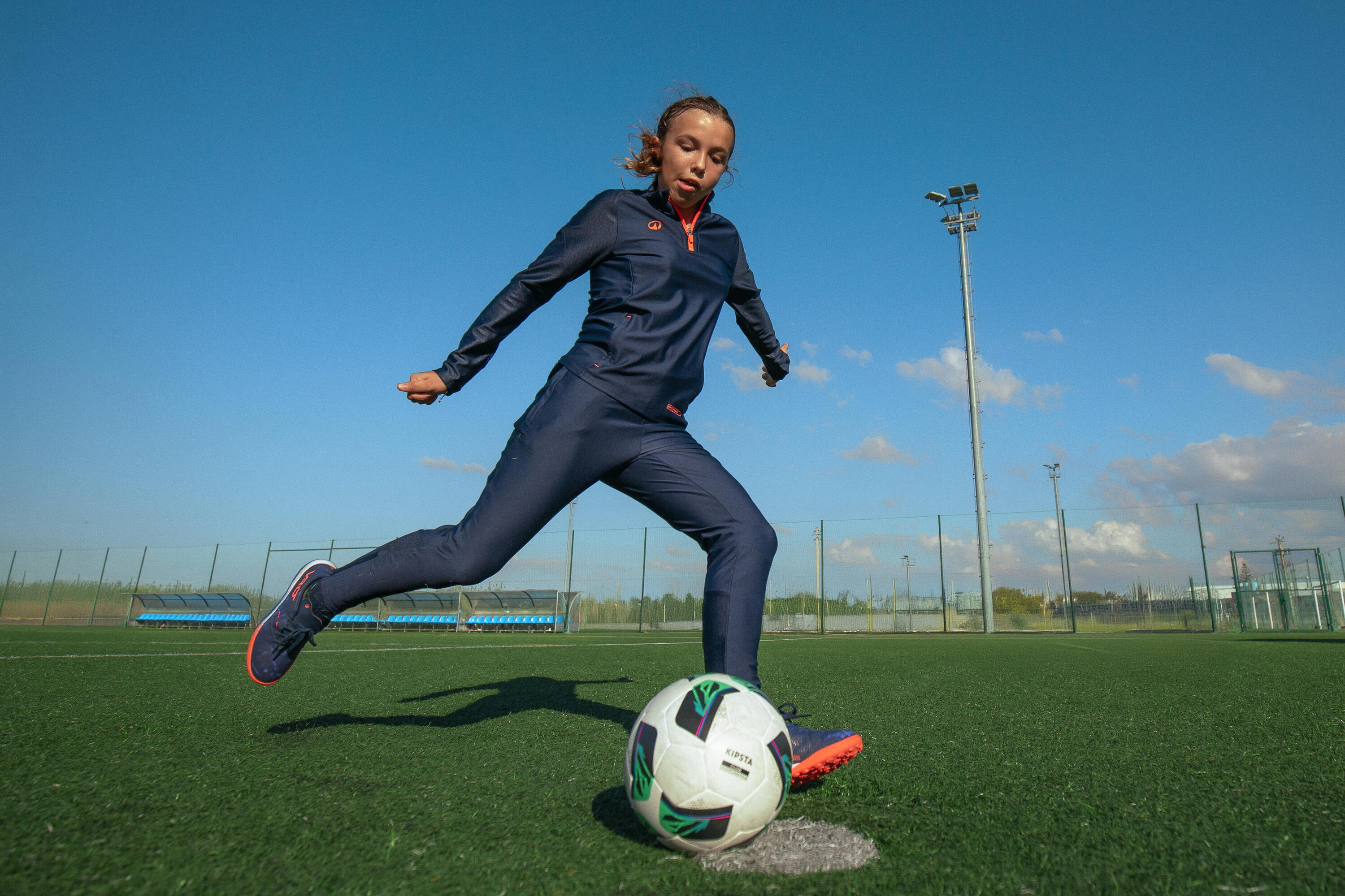 Kinder Fussball Trainingshose - Viralto marineblau  11/11