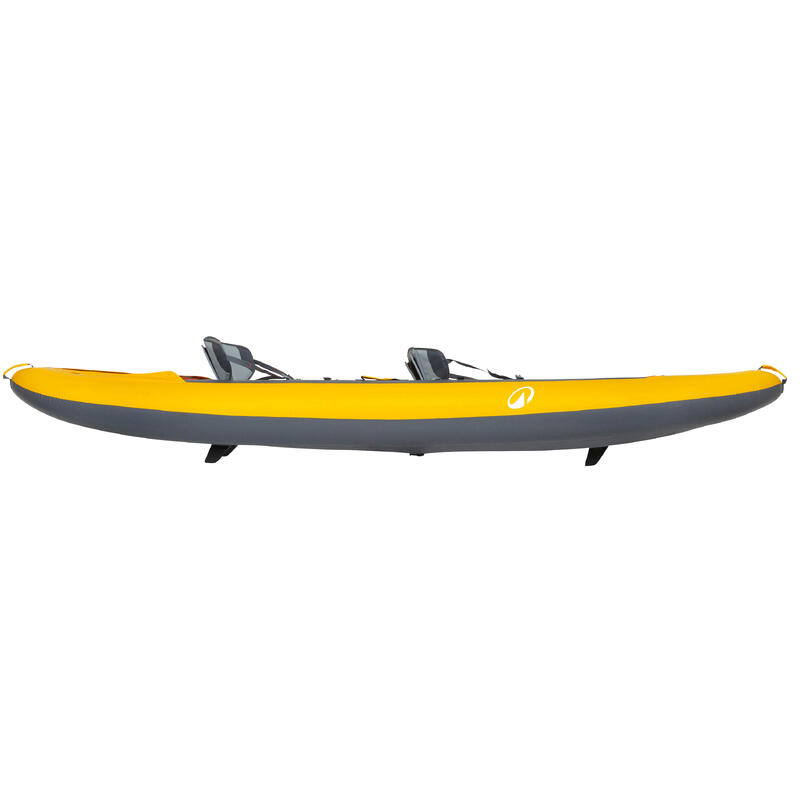 Canoë kayak gonflable 2 places - Tribord 100+ Jaune