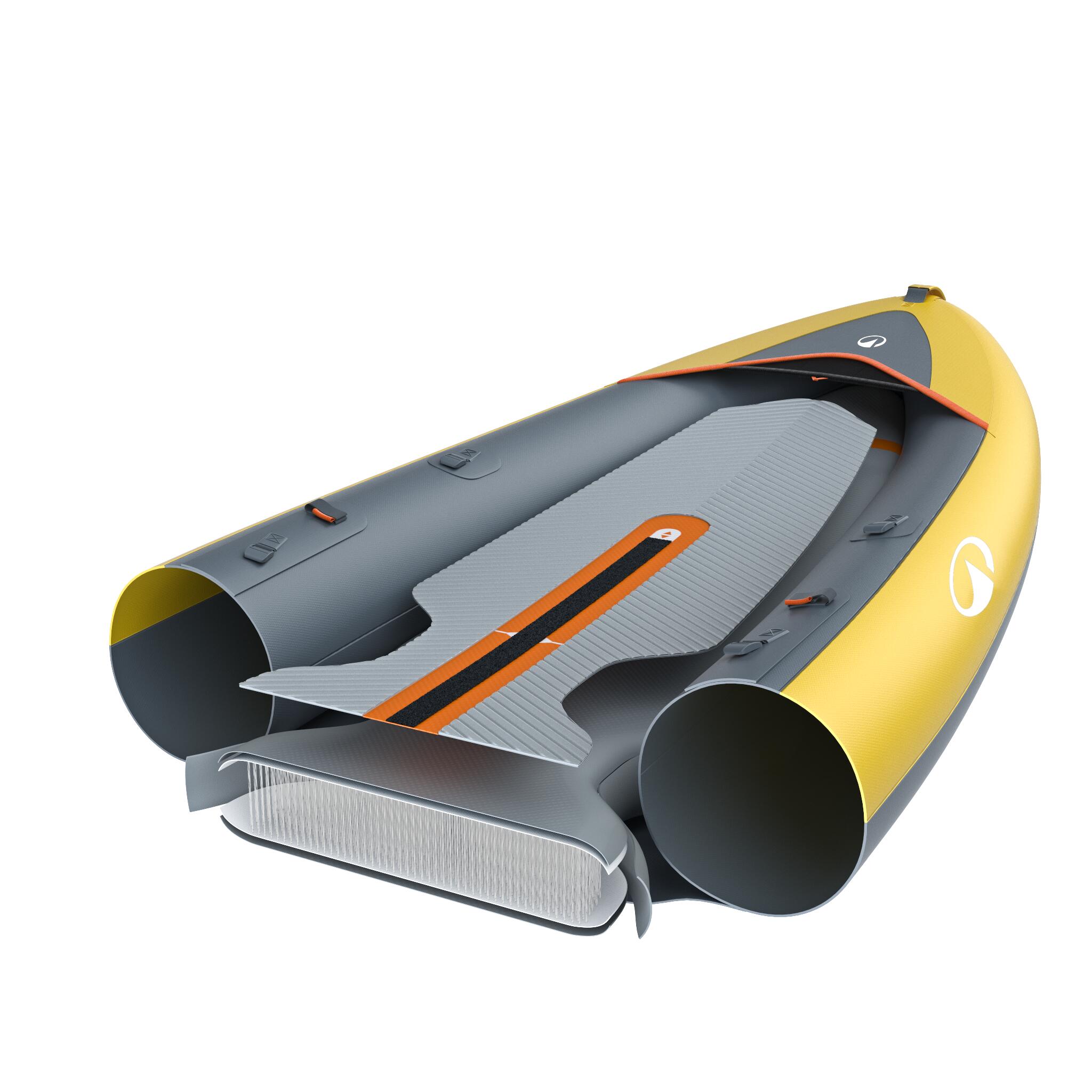 Canoa Kayak Hinchable Tribord 100+ Amarillo 2 Plazas 15/26