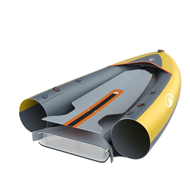 Caiac-canoe gonflabil 2 locuri Tribord 100+ Galben