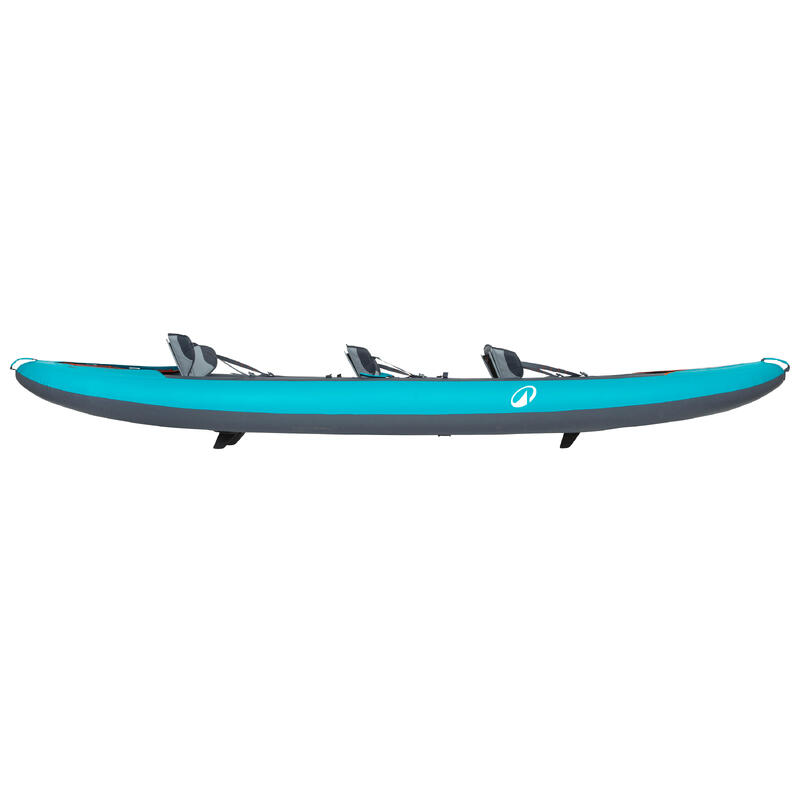 Caiac-canoe gonflabil 2/3 locuri Tribord 100+ Albastru