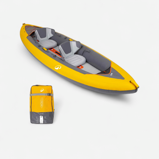 Canoë kayak gonflable 2 places - Tribord 100+ Jaune