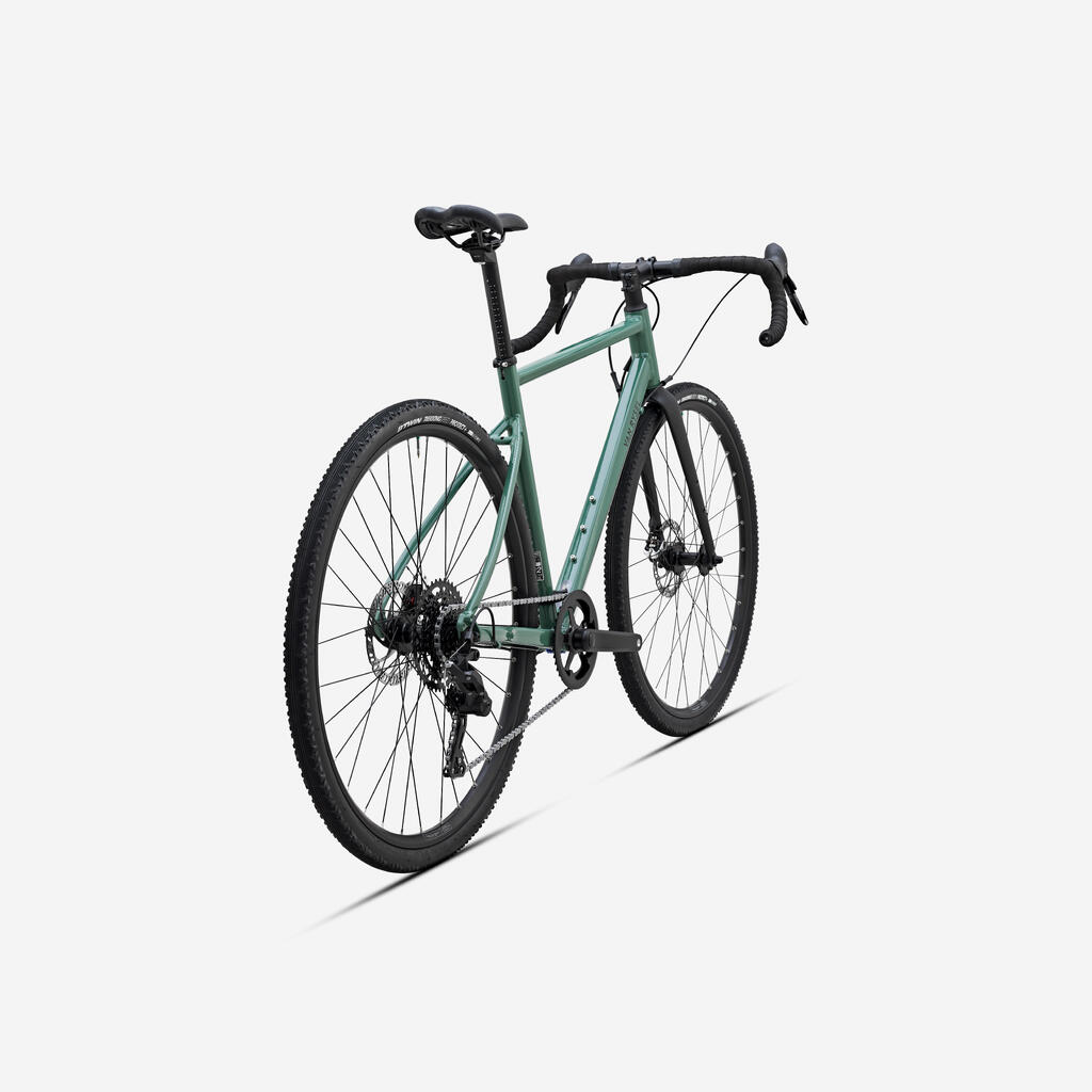 Gravelbike Gravel Discovery AF Microshift Acolyte Grün